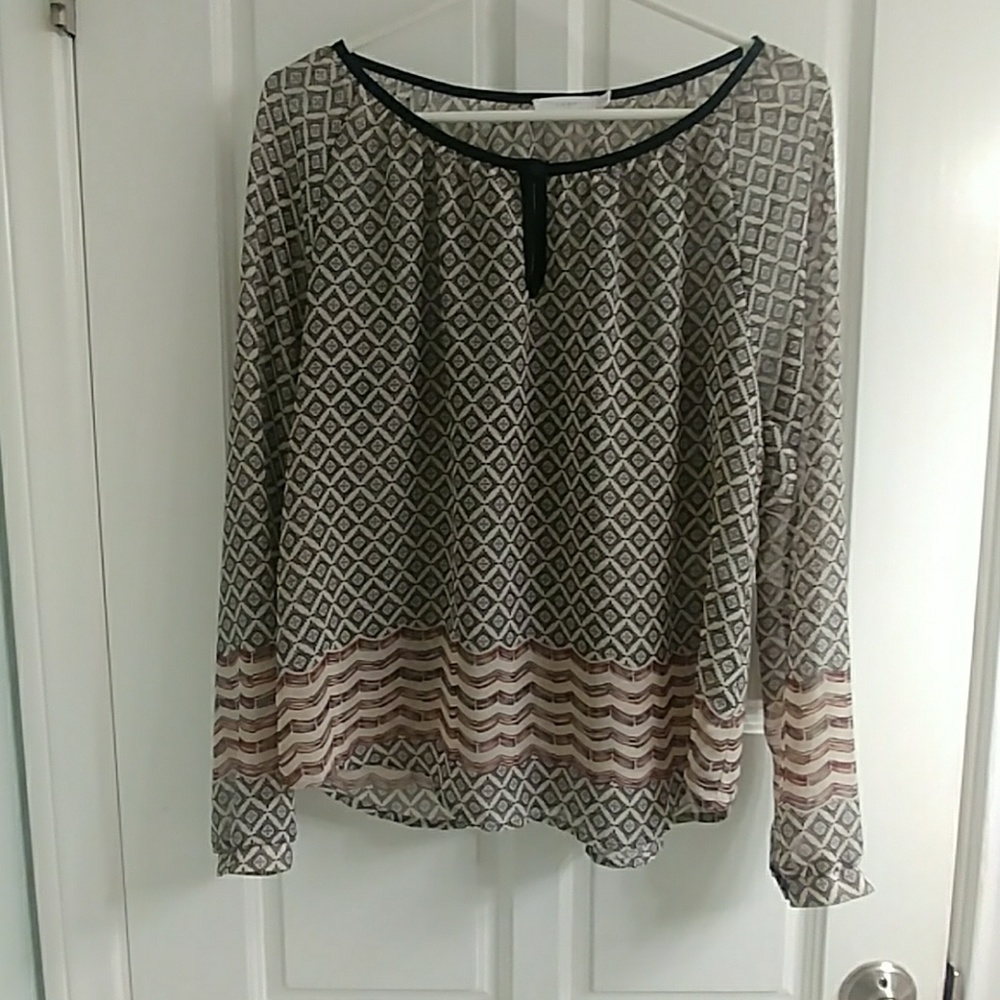 Anthropology flowy bohemian blouse
